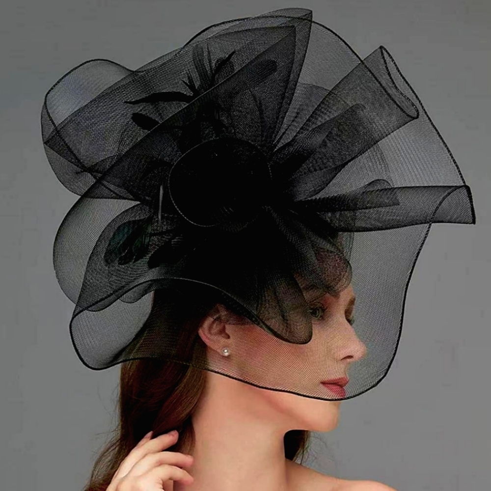Fabulous Feminine Graceful Style! Couture Fascinator Hat Races Derby mor…